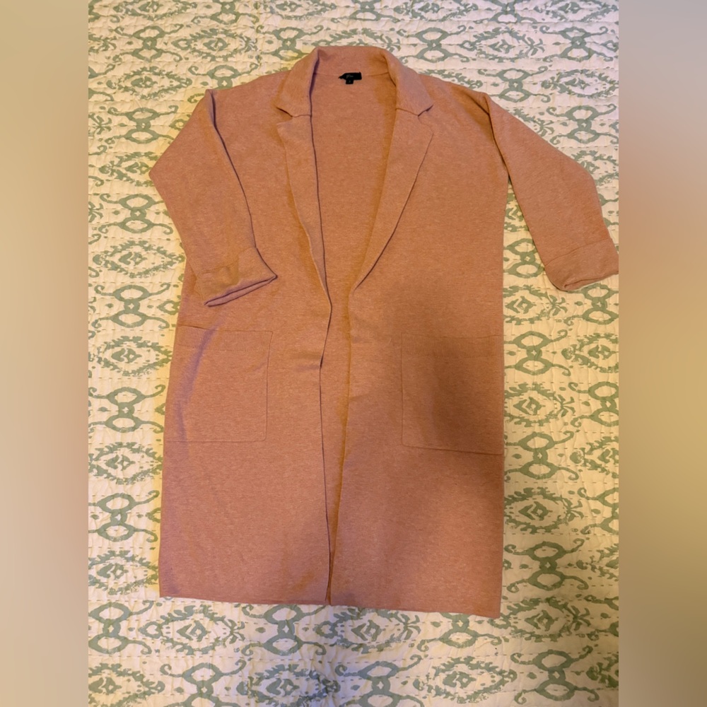 J. Crew Soft Pink Knit Cardigan/Coat